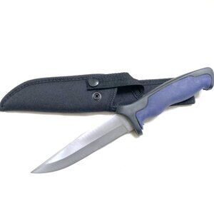 Hunting Pro 6" Fixed Stainless-Steel Blade & Sheath 210466-BL,SURVIVAL  KIT! 💸